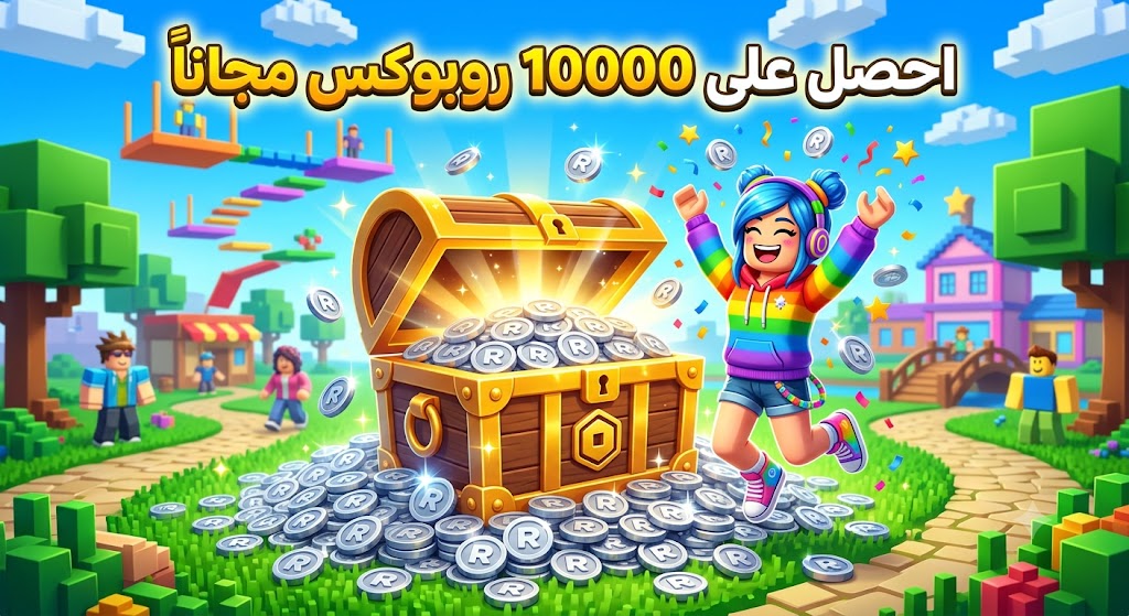 احصل علي 10 آلاف روبوكس مجاناً في روبلوكس بأمان