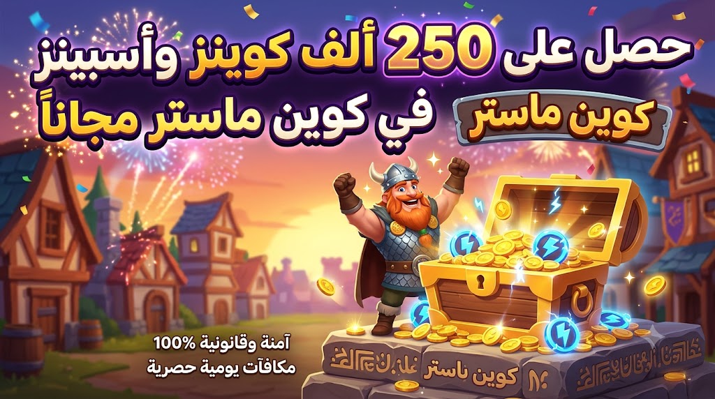 احصل على 250 ألف كوينز وأسبينز في كوين ماستر مجاناً
