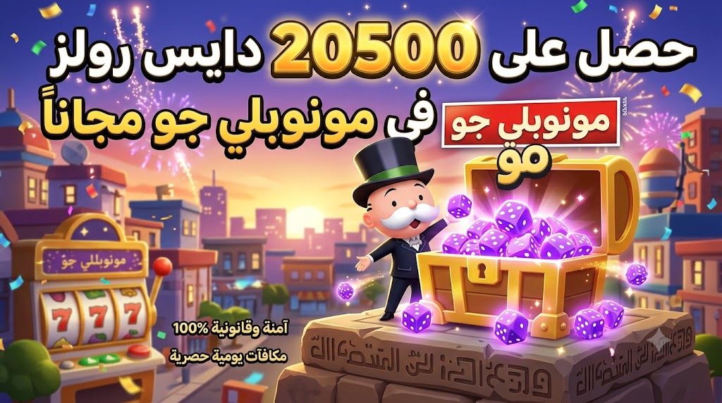 اشحن 20500 دايس رولز في مونوبلي جو مجاناً